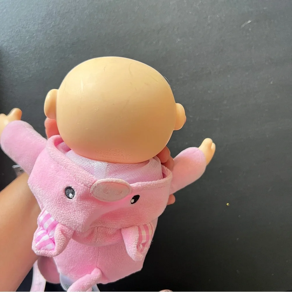 Cabbage Patch Kids Cuties Penny The Pig Doll 9” Pink Costume CPK - Picture 7 of 12